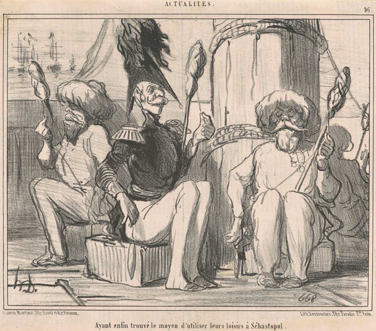 W końcu znaleźli sposób na wykorzystanie swoich hobby! autorstwa Honoré Daumier