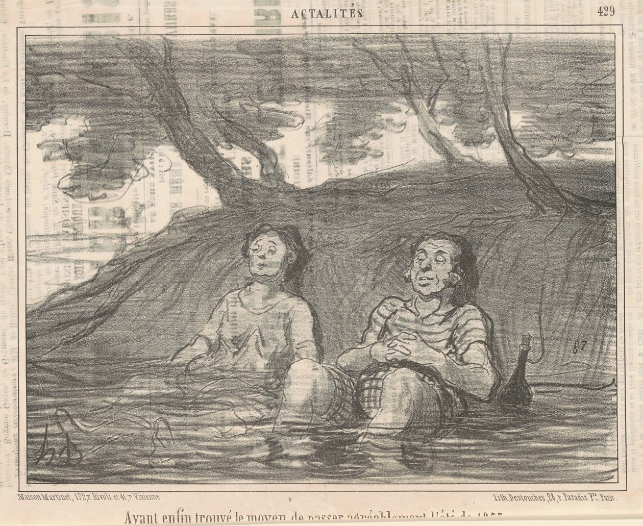 Po… znalezieniu sposobu na miłe spędzenie lata autorstwa Honoré Daumier