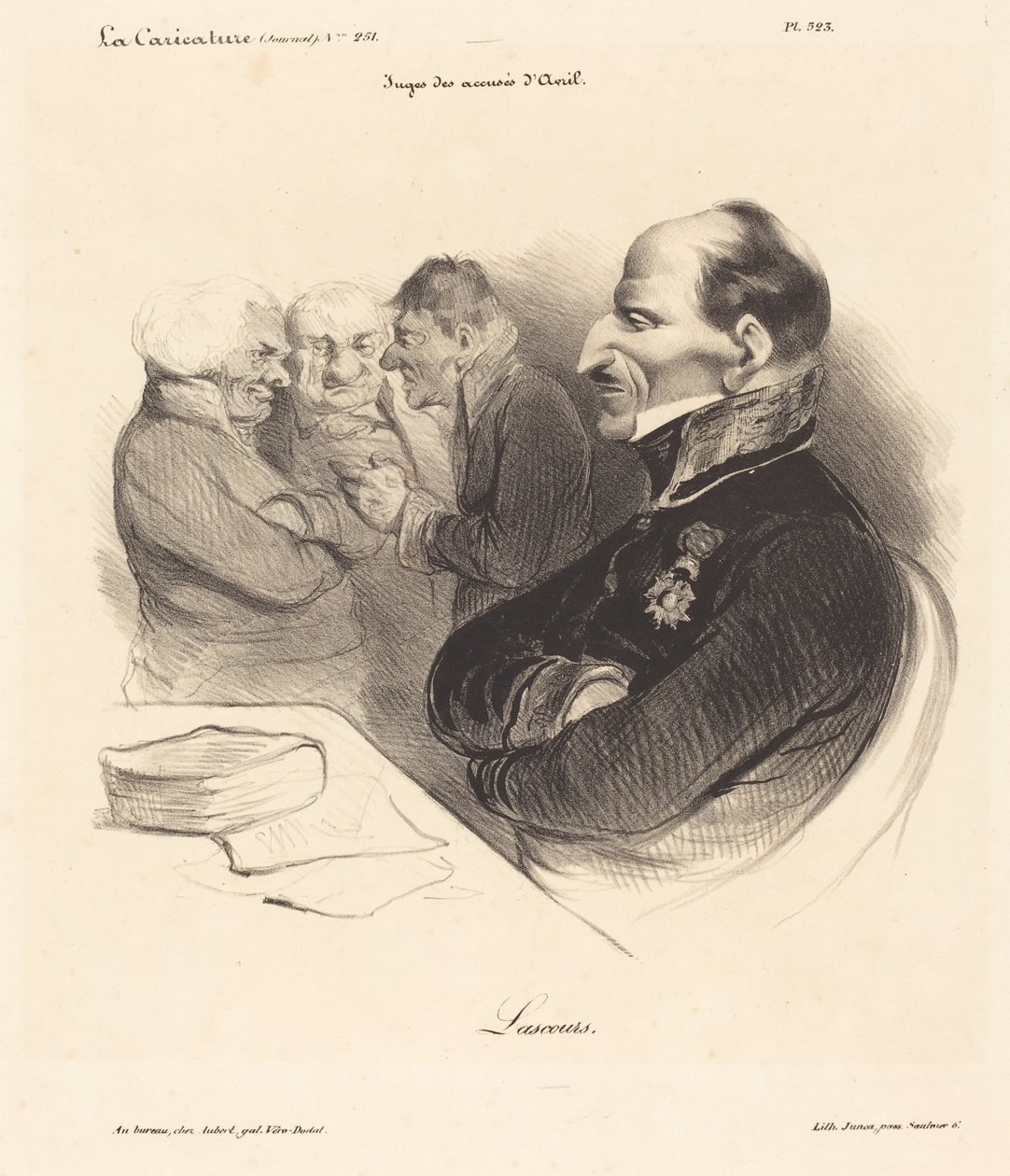 Baron de Lascours autorstwa Honoré Daumier