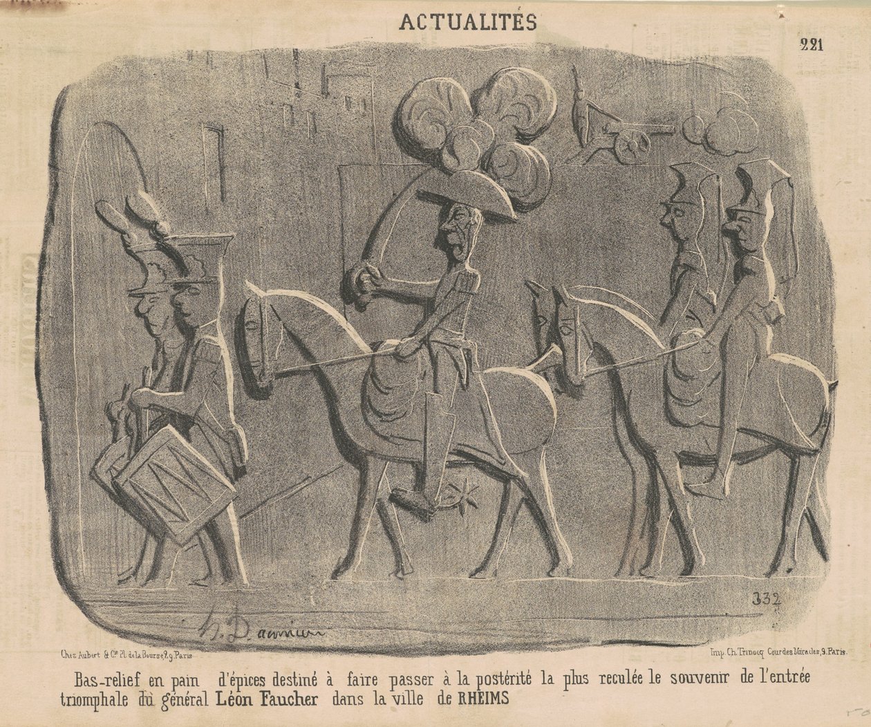 Płaskorzeźba Piernikowa... autorstwa Honoré Daumier