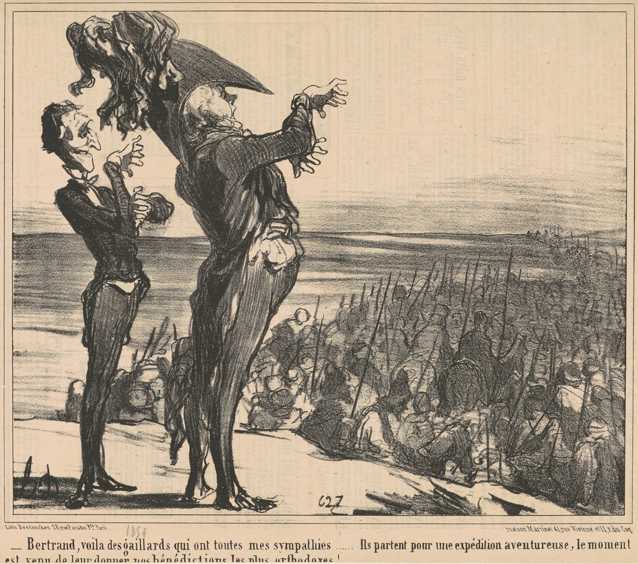 Bertrand, oto jacyś koledzy... autorstwa Honoré Daumier