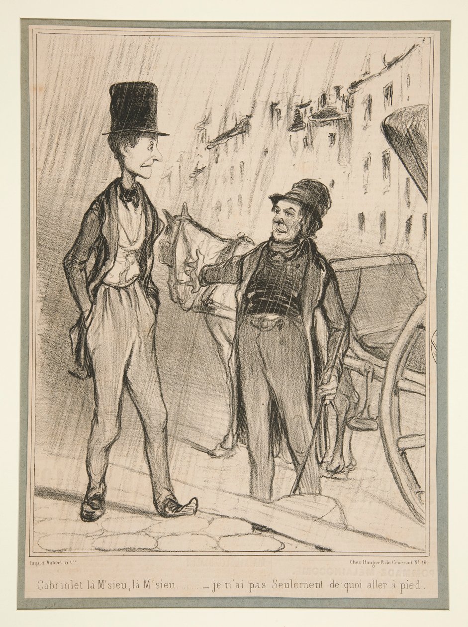 Kabriolet M autorstwa Honoré Daumier