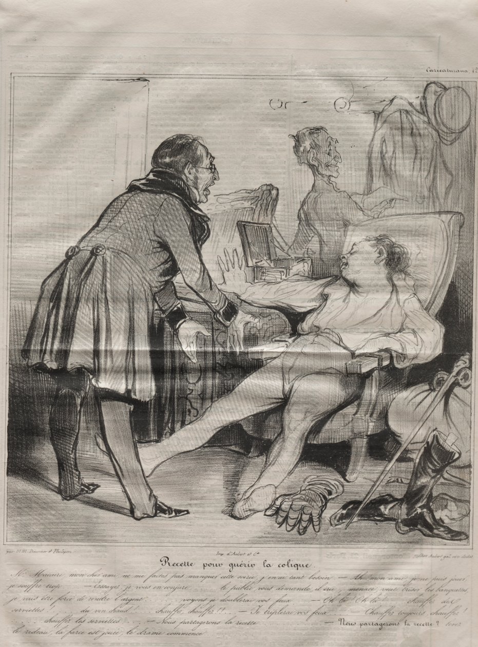 Caricaturana, płyta 72: Przepis na kolkę autorstwa Honoré Daumier