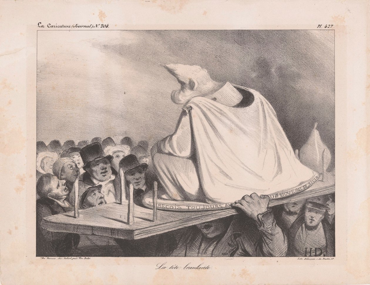 Karykatura Ludwika Filipa I 1773-1850, króla Francuzów, 1834. autorstwa Honoré Daumier