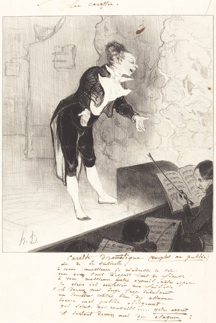 dramatyczna marchewka autorstwa Honoré Daumier
