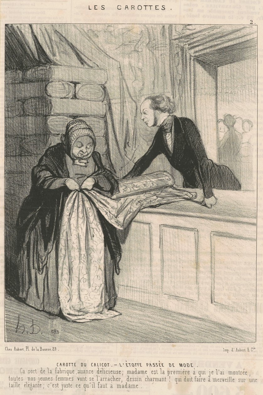marchewki perkalowe autorstwa Honoré Daumier
