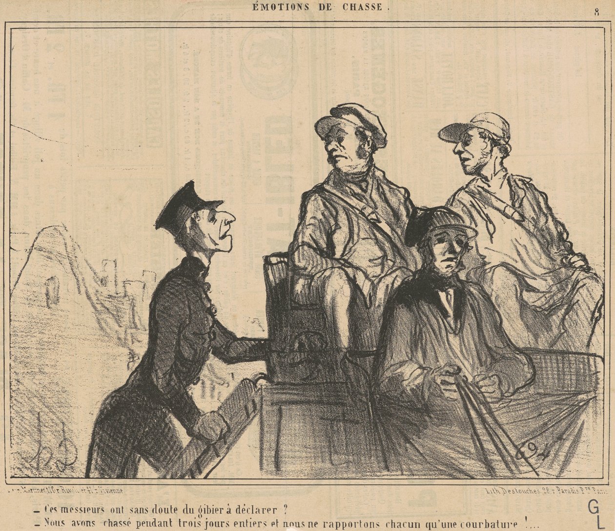 Ci panowie mają… grę do zadeklarowania? ... autorstwa Honoré Daumier