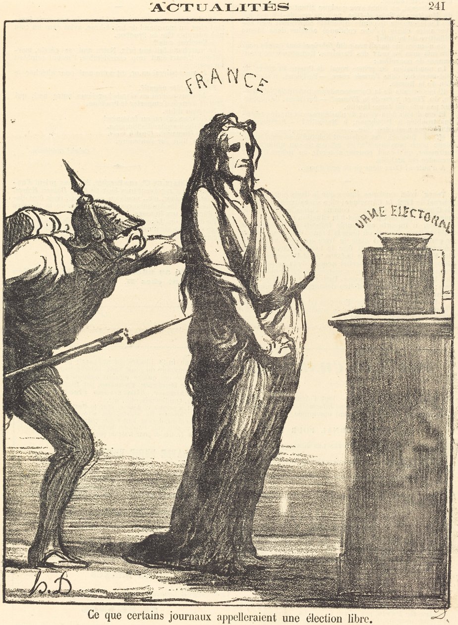 Jak by to nazwały niektóre gazety... autorstwa Honoré Daumier