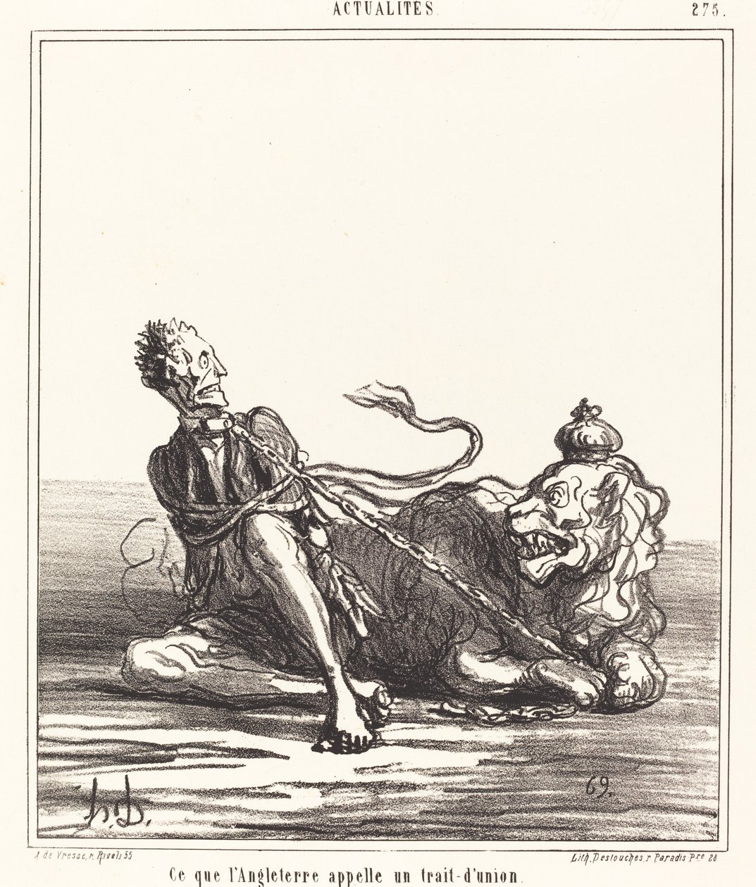 To, co Anglia nazywa myślnikiem autorstwa Honoré Daumier