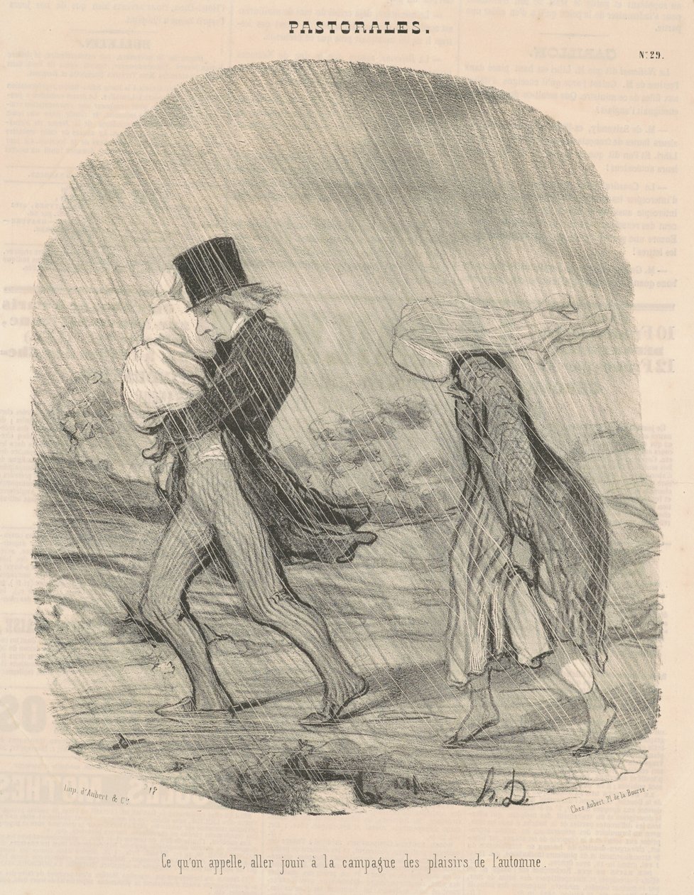To, co nazywamy, cieszymy się na wsi... autorstwa Honoré Daumier