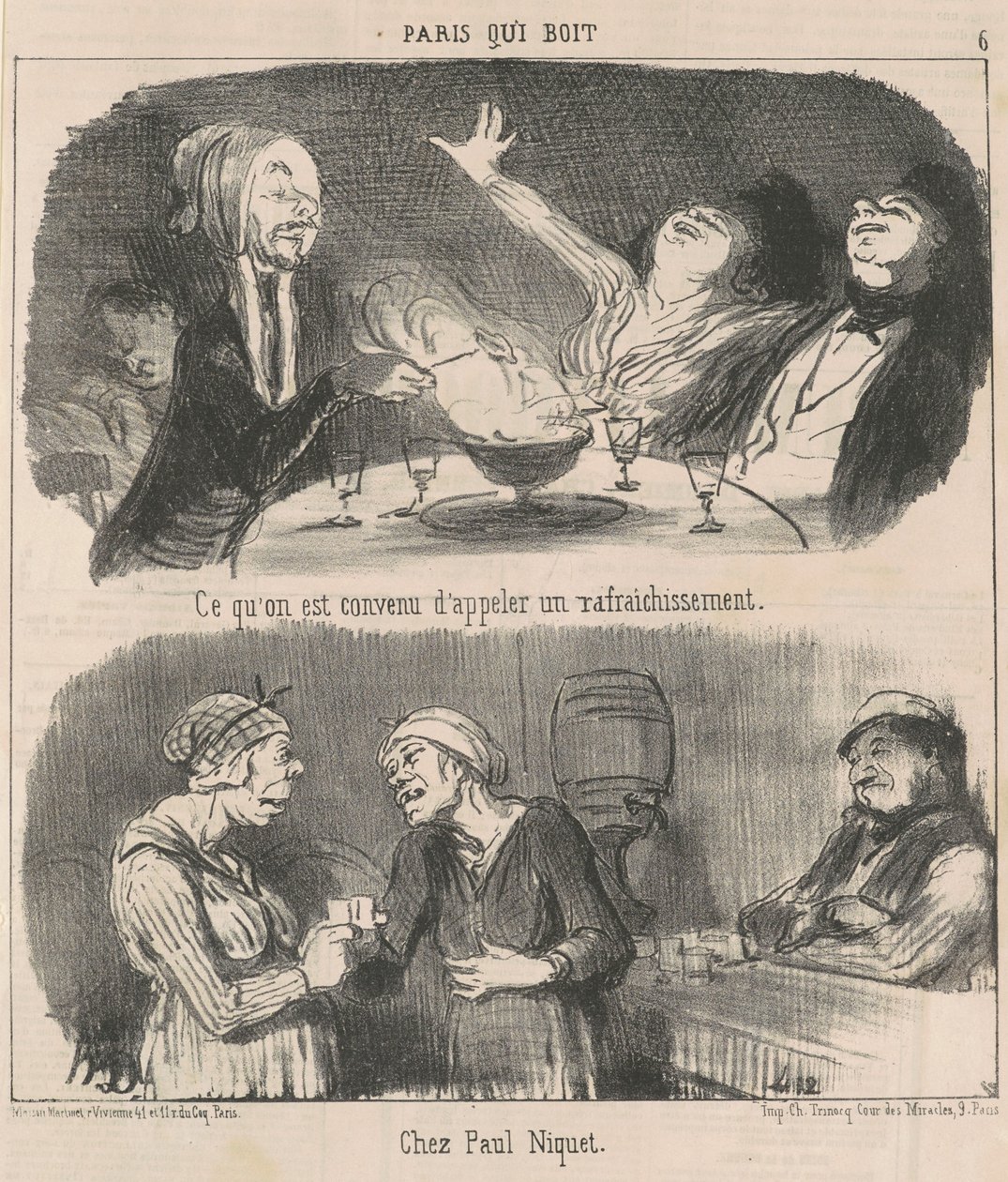 To, co zgodziliśmy się nazwać poczęstunkiem autorstwa Honoré Daumier