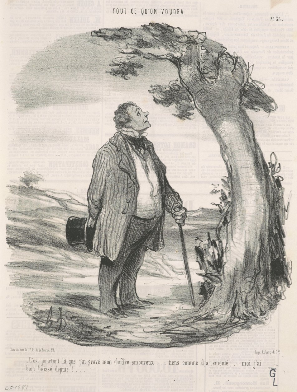 Tam wygrawerowałem swój numer... autorstwa Honoré Daumier