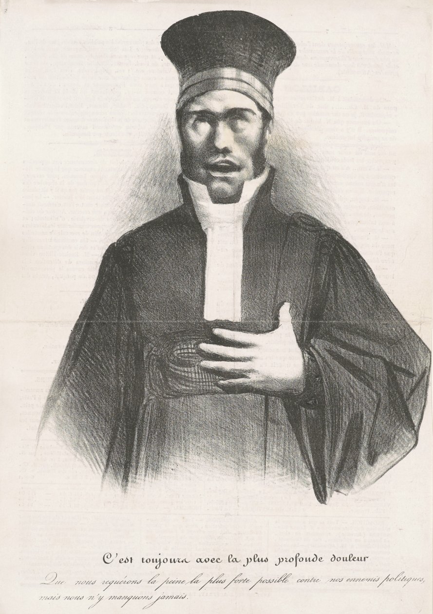 To zawsze z najgłębszym bólem autorstwa Honoré Daumier