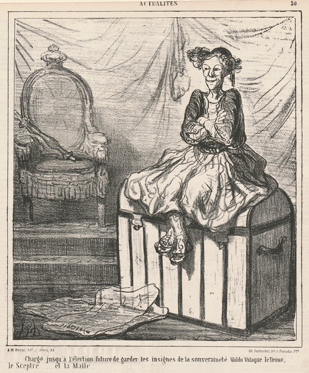 Oskarżony... by strzec insygniów suwerenności autorstwa Honoré Daumier