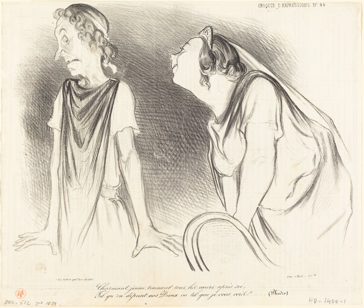 Urocze... ciągnące za sobą wszystkie serca... autorstwa Honoré Daumier