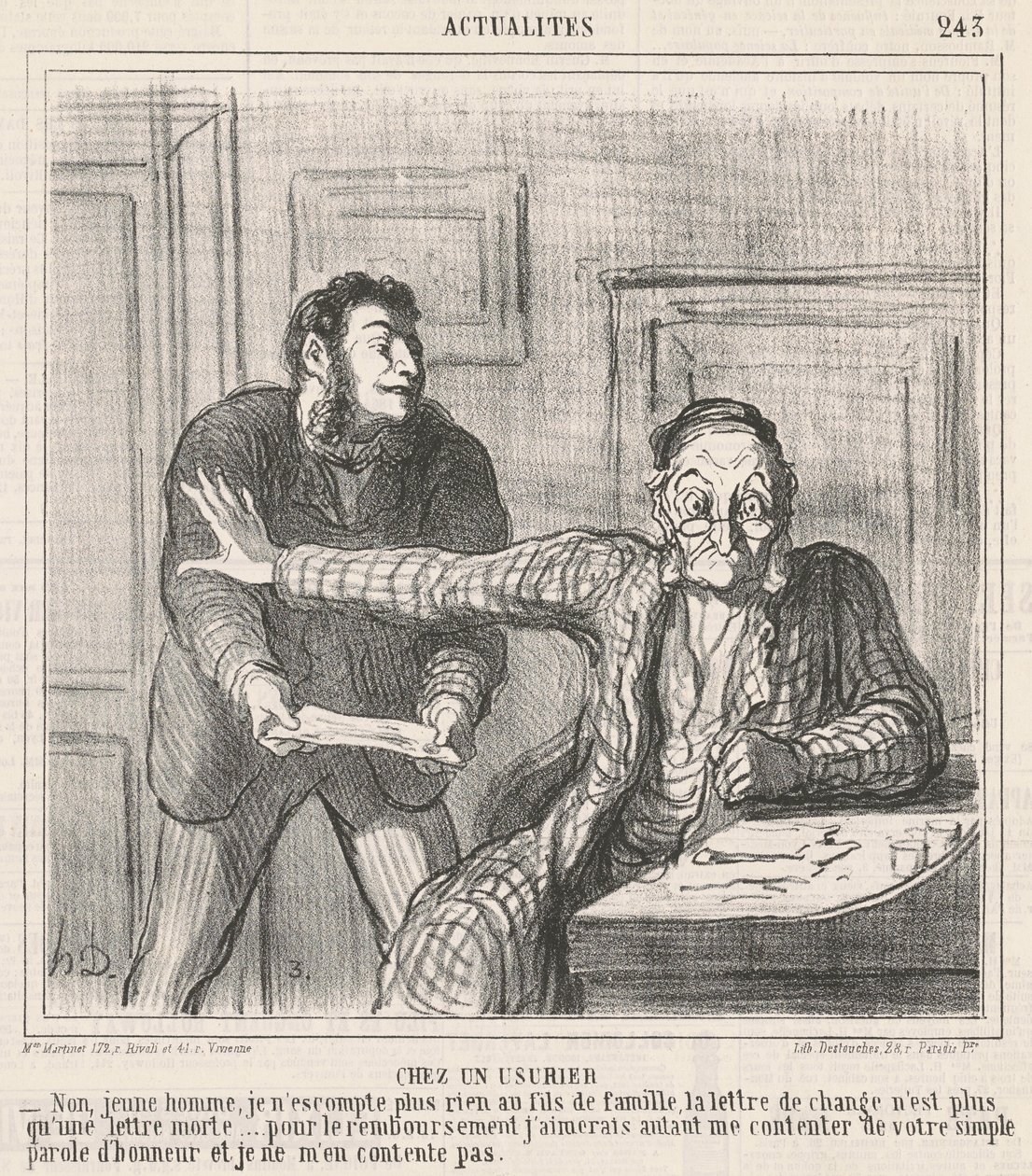 U lichwiarza autorstwa Honoré Daumier