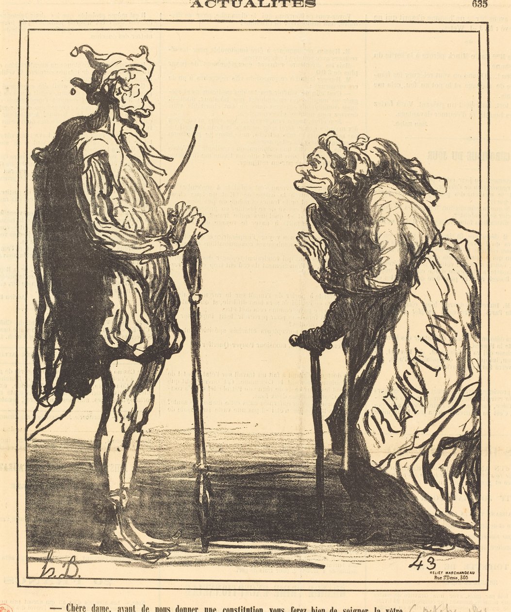 Droga Pani, zanim nam dasz... autorstwa Honoré Daumier