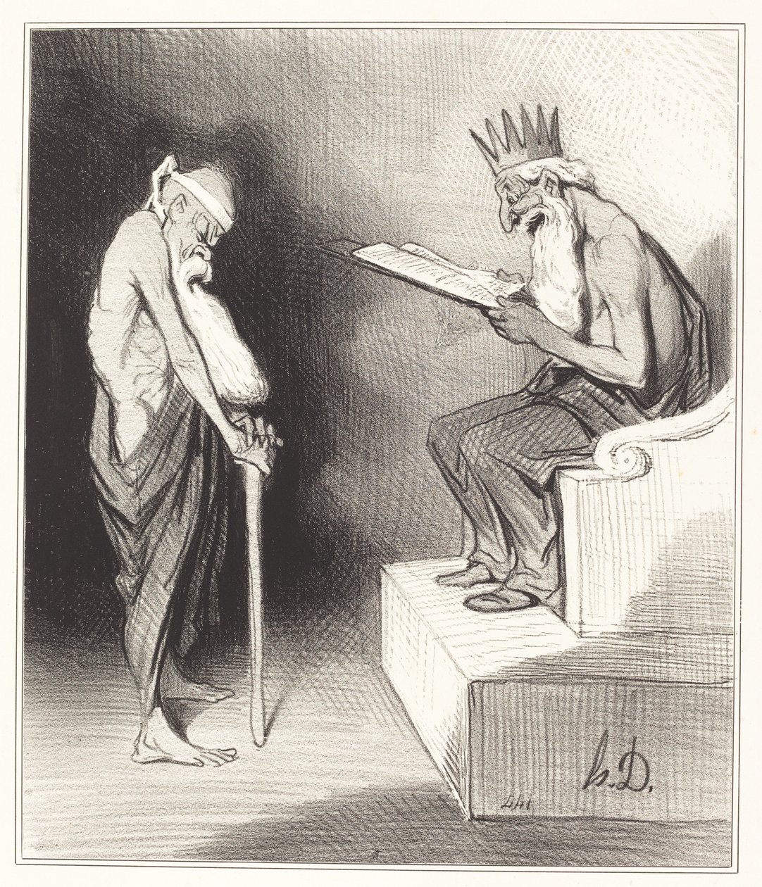 Łaskawość Minosa autorstwa Honoré Daumier