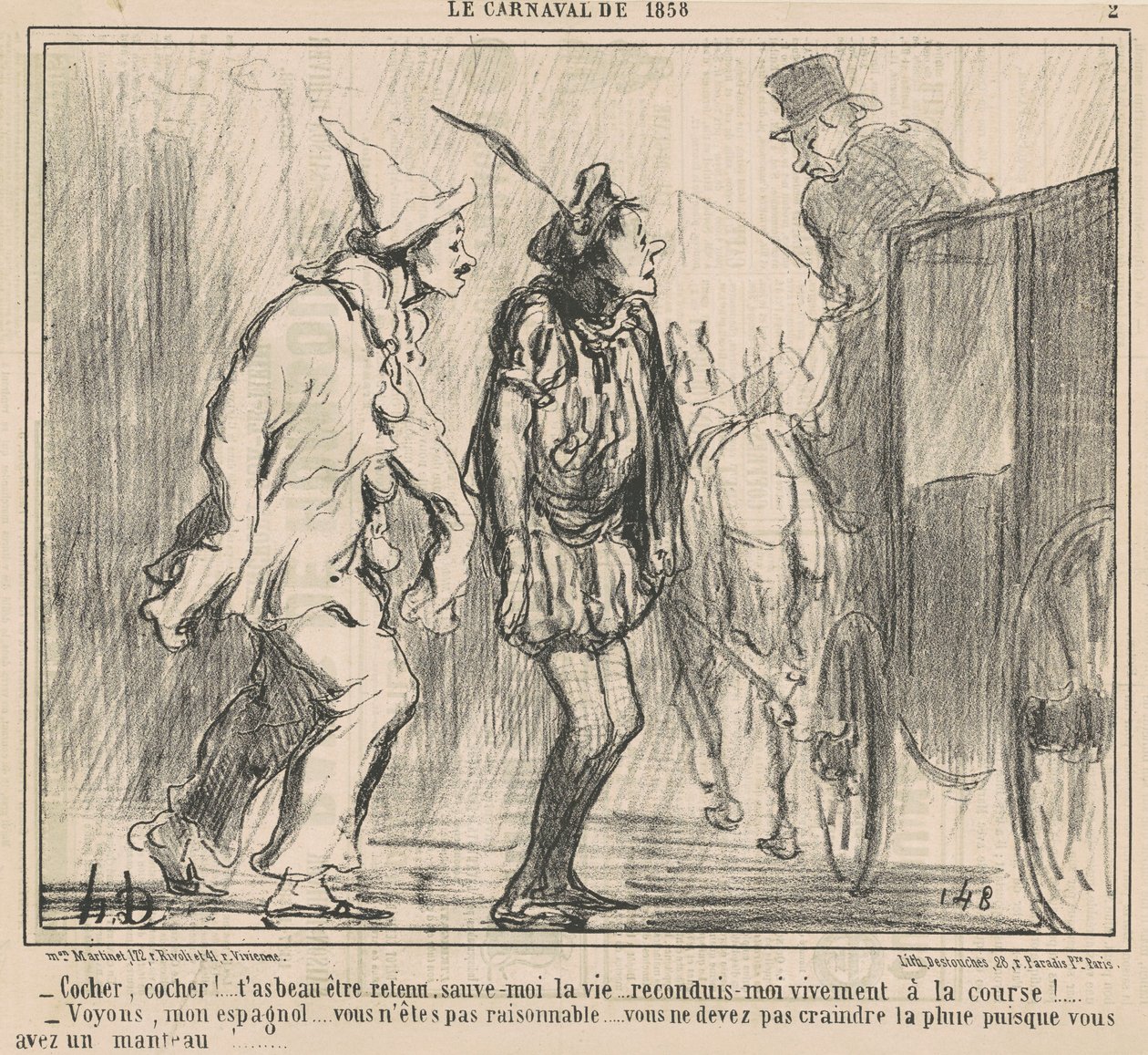 Tik, Tik! ... autorstwa Honoré Daumier