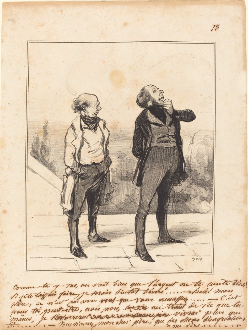 Jak idziesz... autorstwa Honoré Daumier