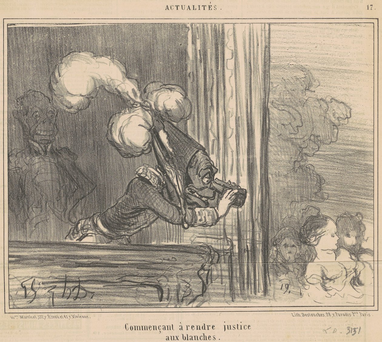 Zaczynam oddawać sprawiedliwość białym ludziom autorstwa Honoré Daumier