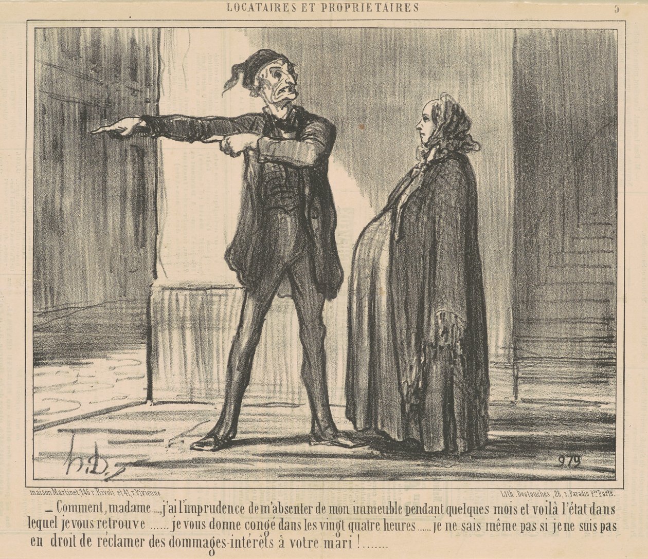 Jak, proszę pani... mam nieostrożność... autorstwa Honoré Daumier