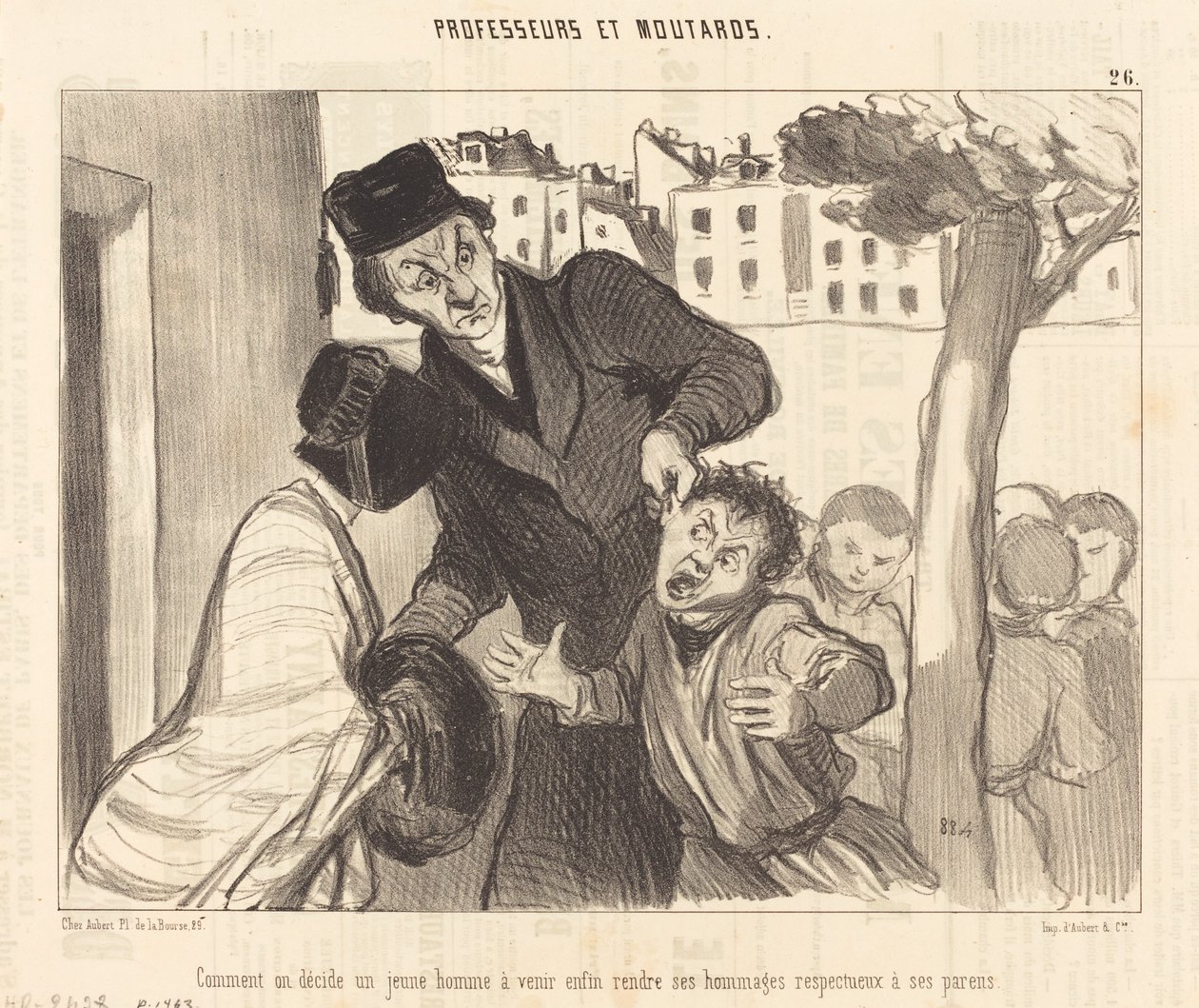 Jak decydujesz, że młody człowiek przyjedzie... autorstwa Honoré Daumier