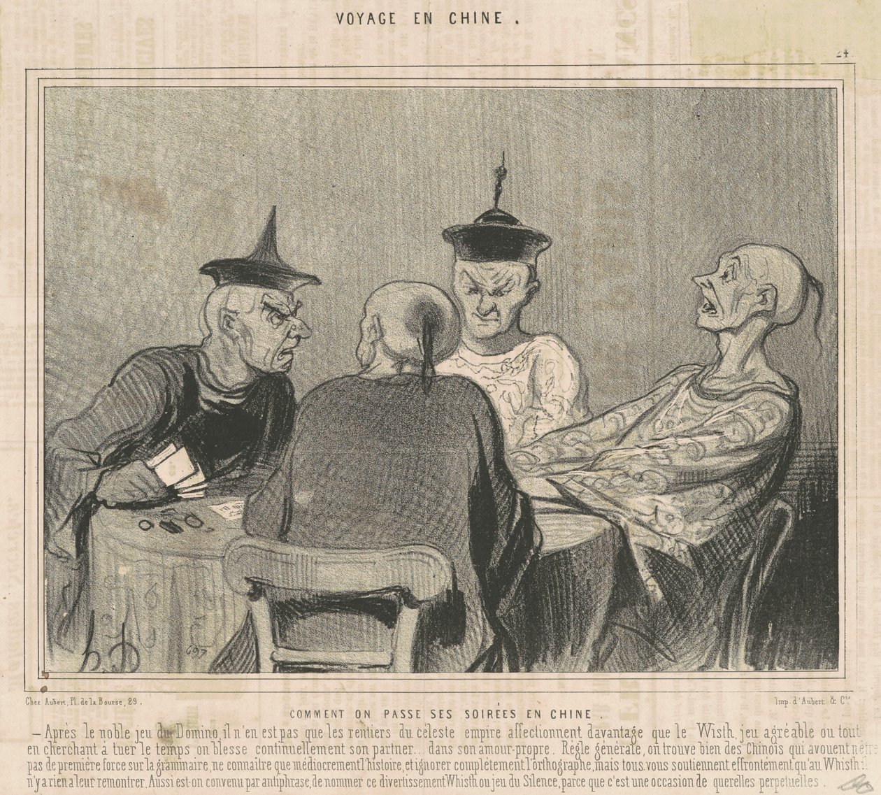 Jak spędzasz wieczory w Chinach? autorstwa Honoré Daumier