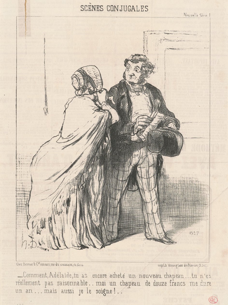 Jak... znowu kupiłeś... kapelusz... autorstwa Honoré Daumier