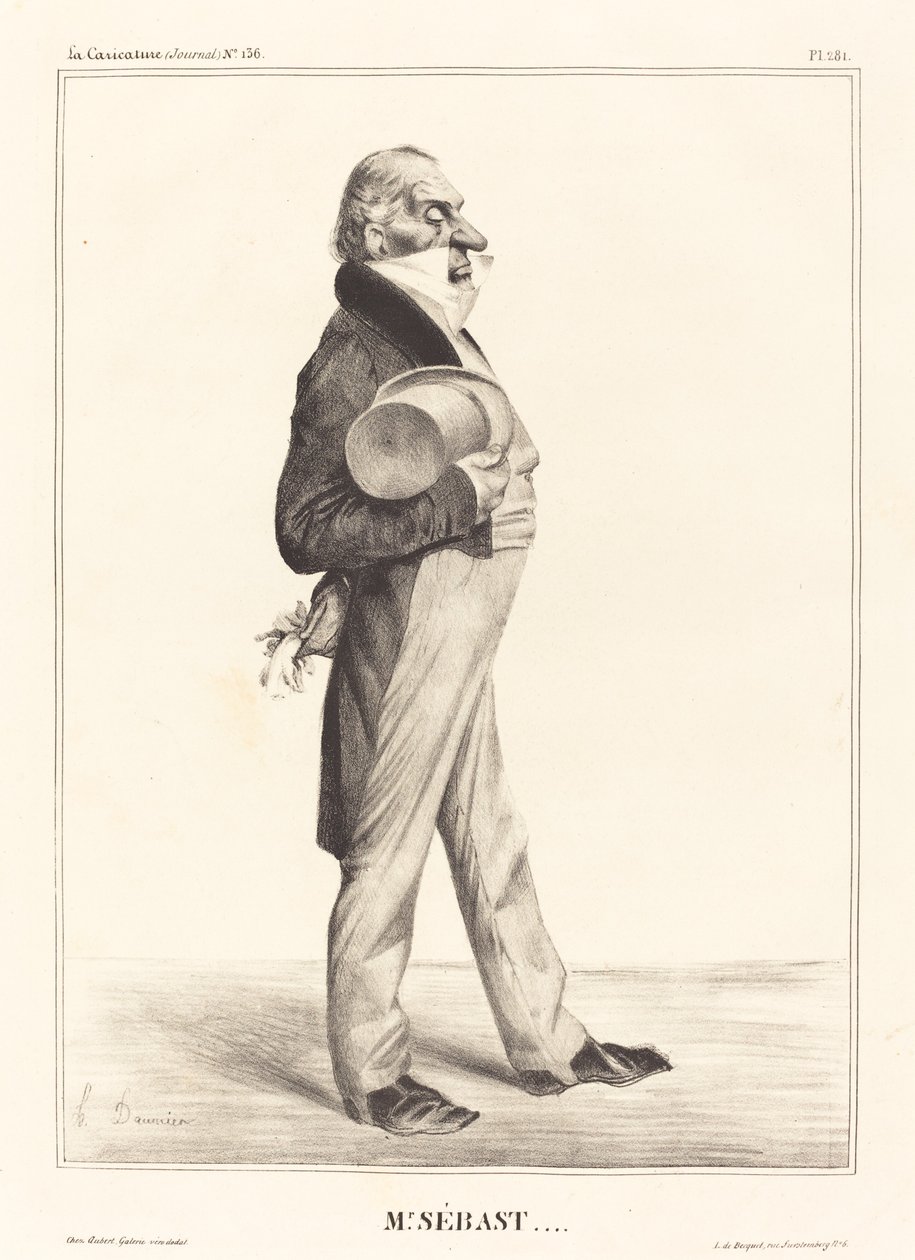 Hrabia Horacy Sebastiani autorstwa Honoré Daumier