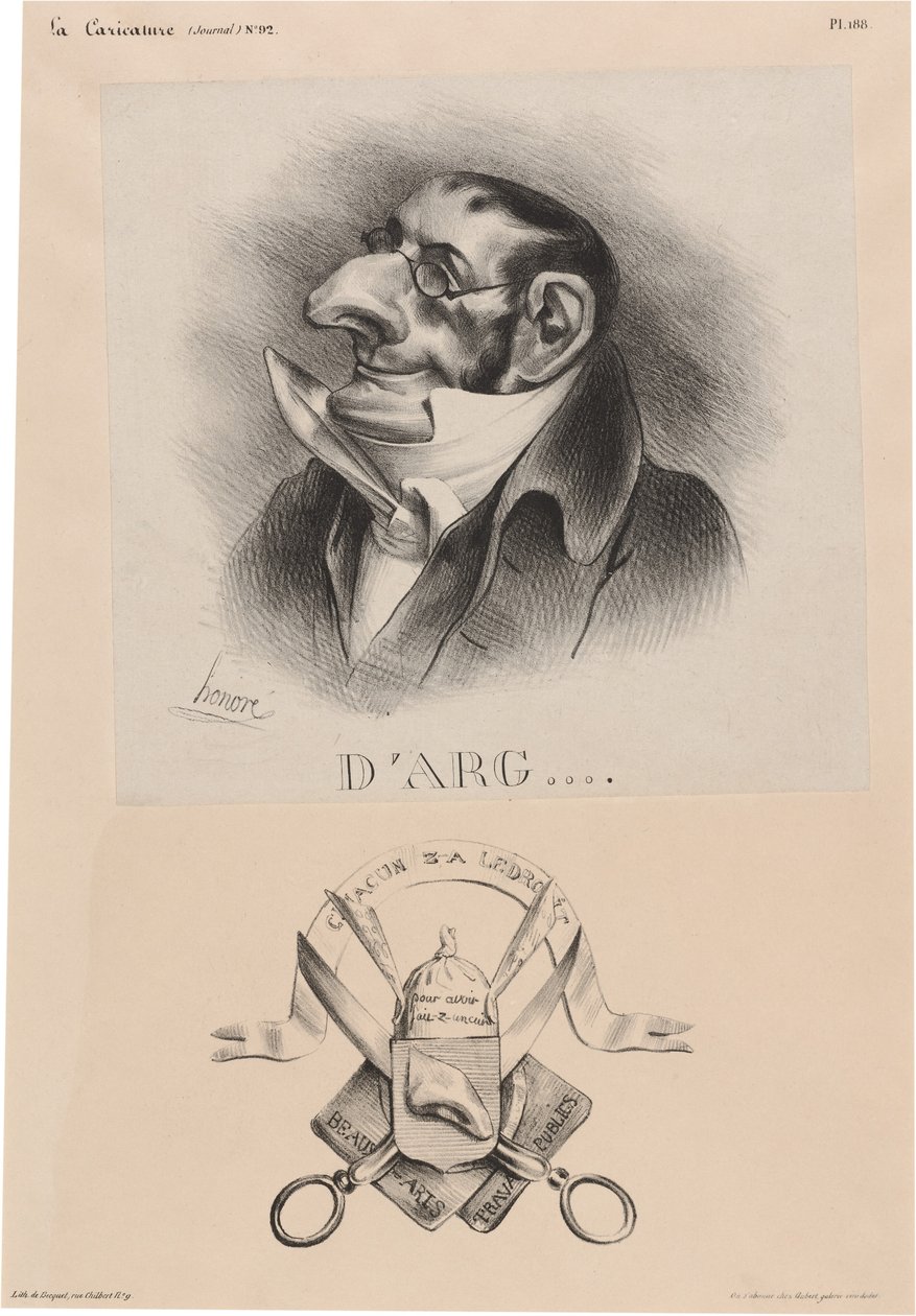 Hrabia Argout autorstwa Honoré Daumier