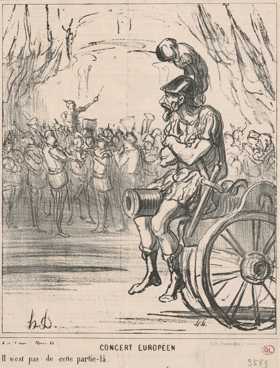 Europejski koncert autorstwa Honoré Daumier