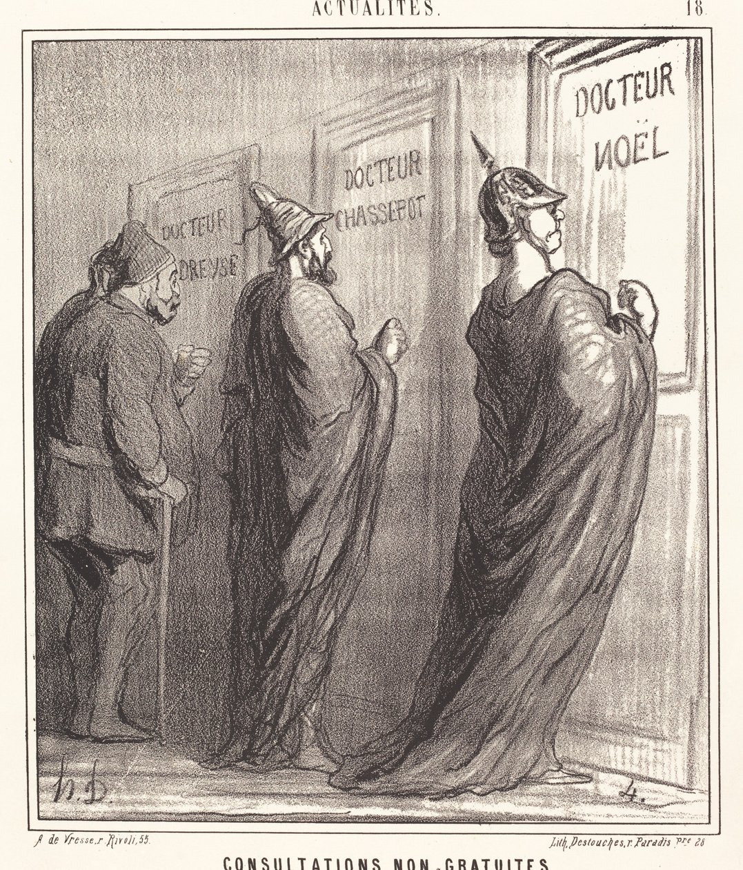 Konsultacje nie są bezpłatne autorstwa Honoré Daumier