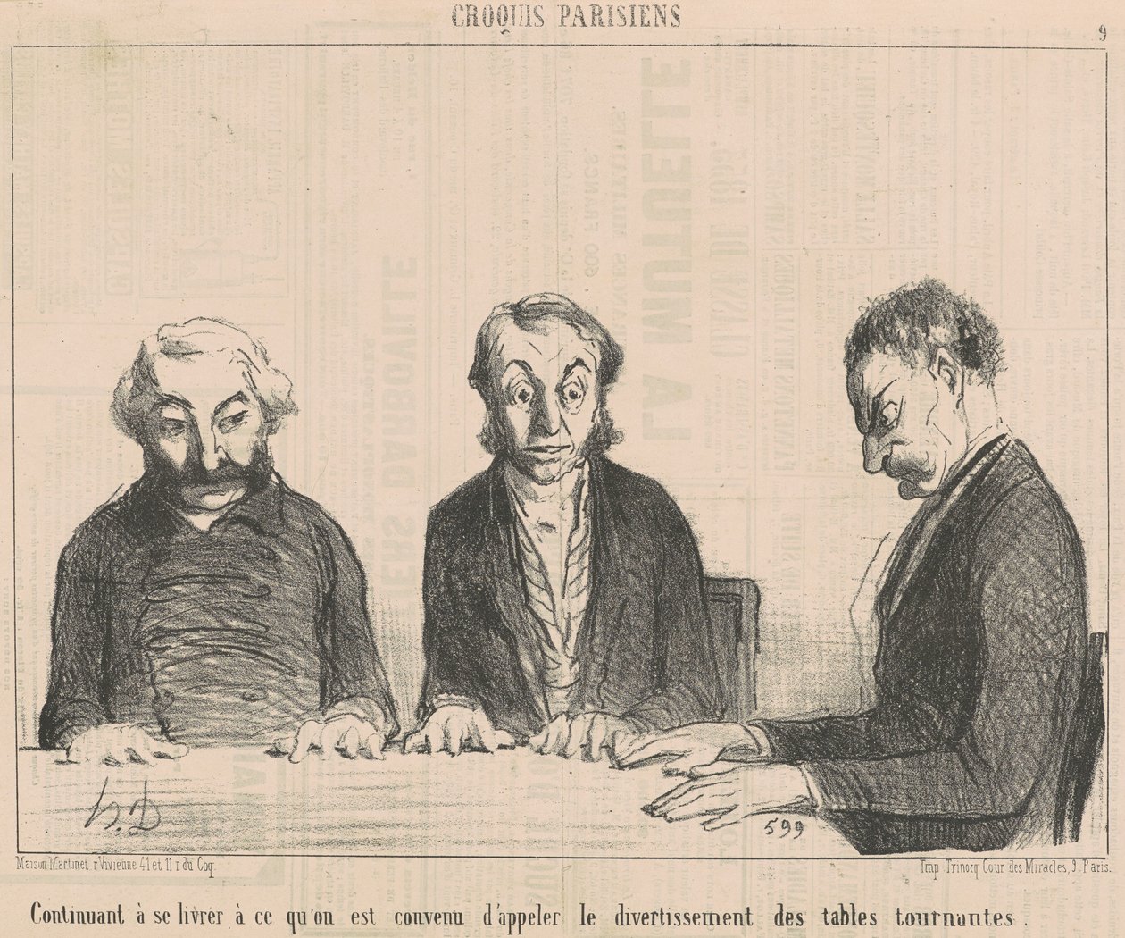 Kontynuacja... Rozrywka gramofonu... autorstwa Honoré Daumier