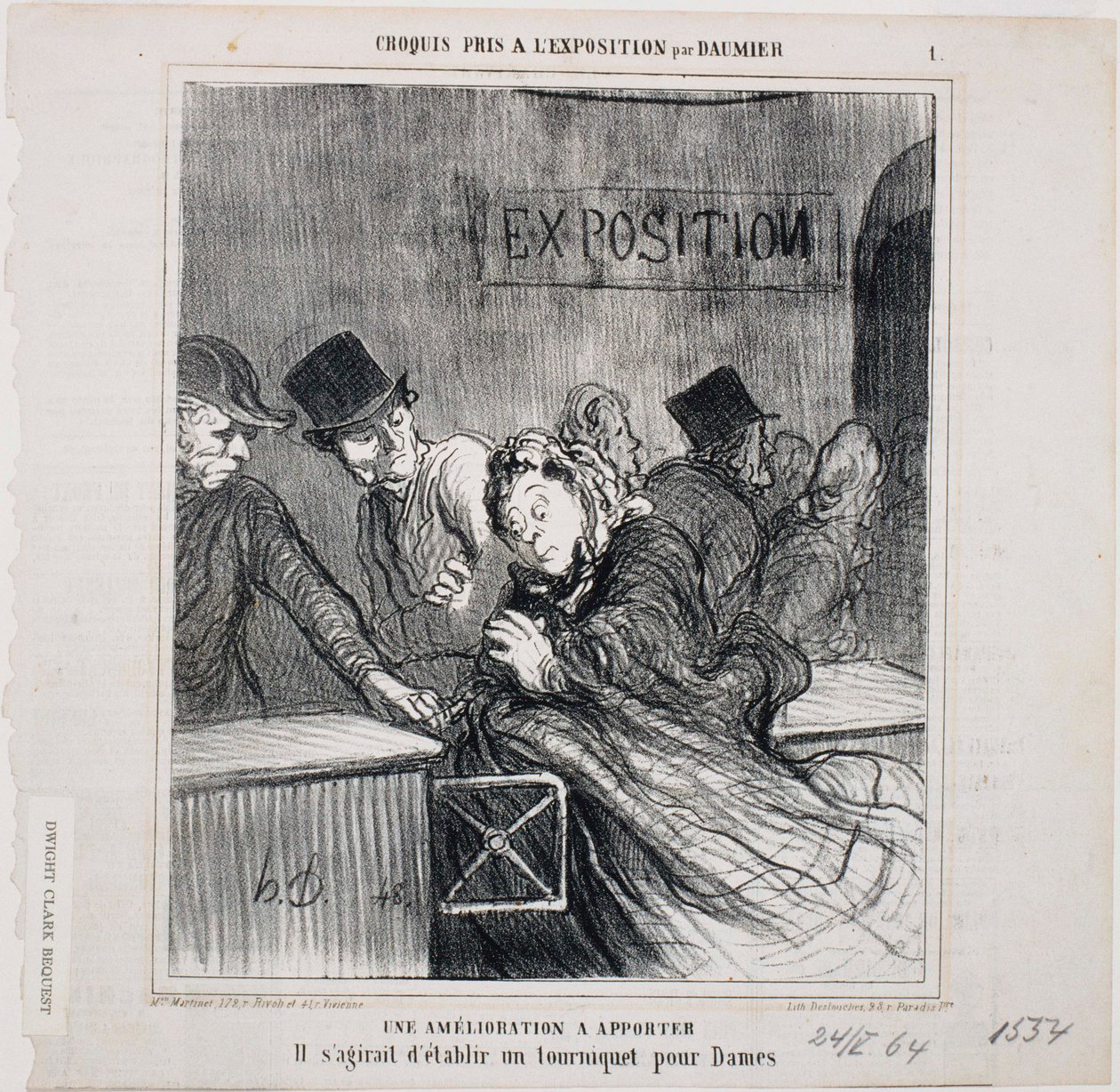Szkice wykonane na wystawie - Ulepszenie do zrobienia autorstwa Honoré Daumier