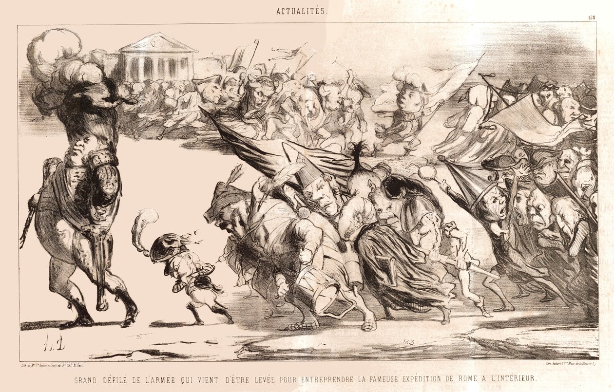 Daumier - Wielka parada wojskowa autorstwa Honoré Daumier
