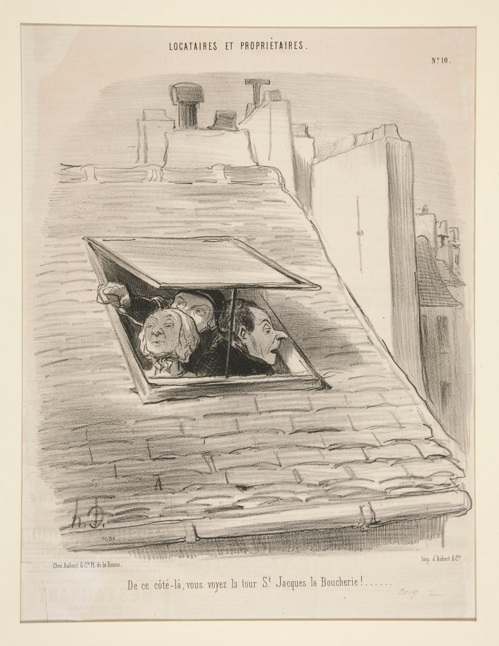 Z tej strony widać wieżę St. Jacques la Boucherie! autorstwa Honoré Daumier