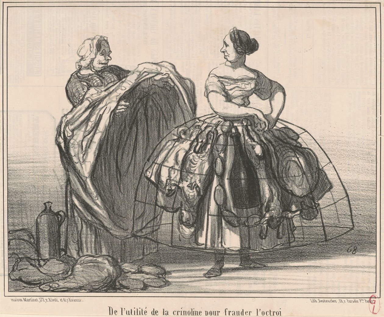 O przydatności krynoliny do oszukania dotacji autorstwa Honoré Daumier