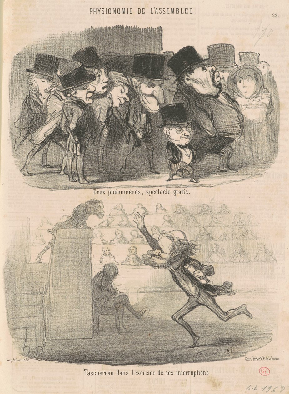 Dwa zjawiska, wolny pokaz... autorstwa Honoré Daumier