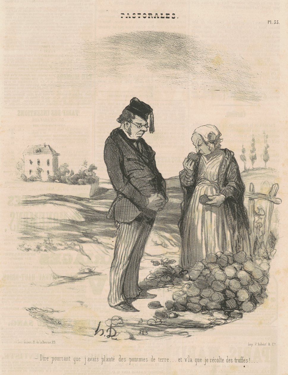 Powiedzieć jednak, że posadziłem ziemniaki... autorstwa Honoré Daumier