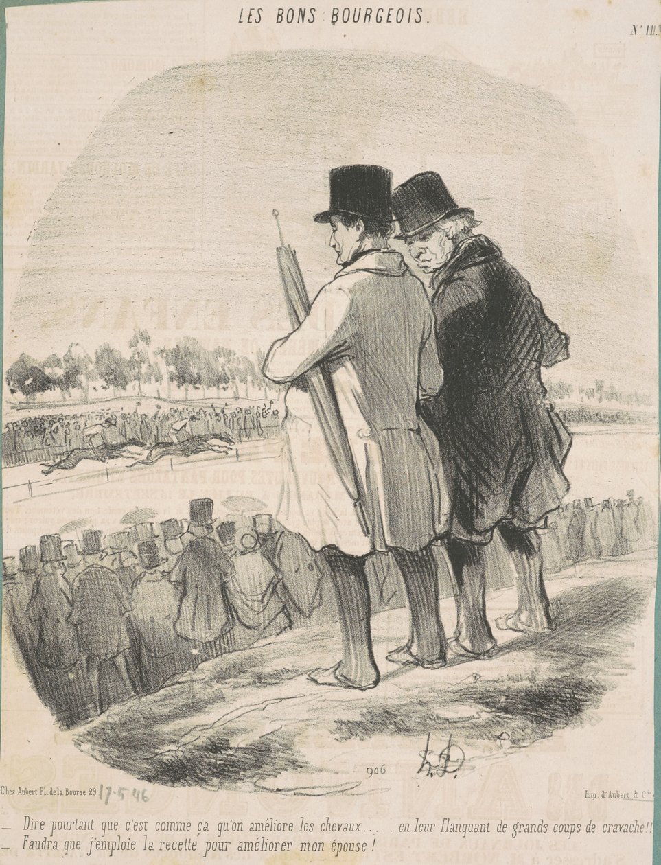 Mówiąc... w ten sposób ulepszasz konie... autorstwa Honoré Daumier