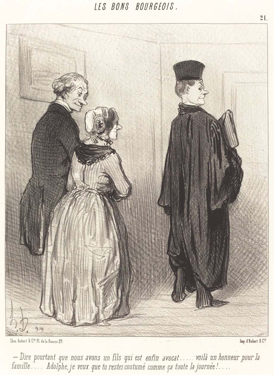Powiedzieć... że mamy syna, który jest... prawnikiem... autorstwa Honoré Daumier