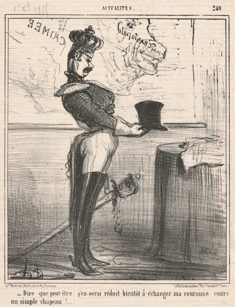 Powiedzieć, że może się do tego sprowadzę... autorstwa Honoré Daumier