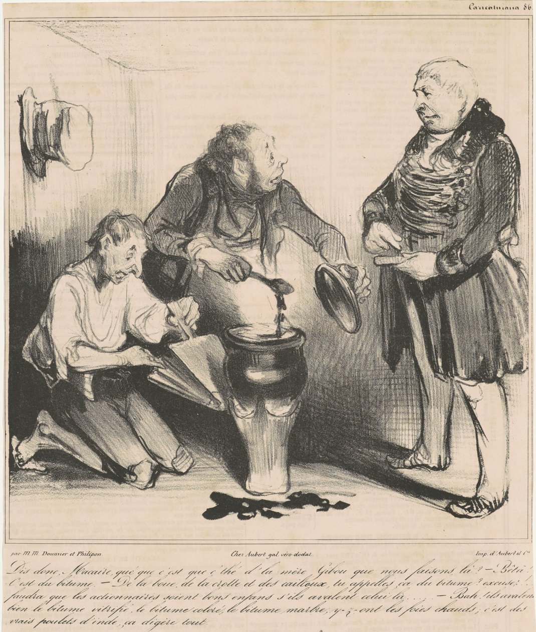 Powiedz mi Macaire, co to za herbata... autorstwa Honoré Daumier