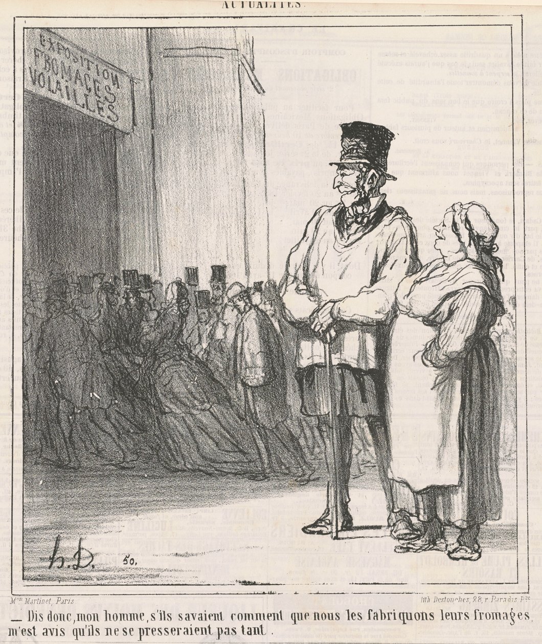 Powiedz, mój człowieku, gdyby wiedzieli... autorstwa Honoré Daumier