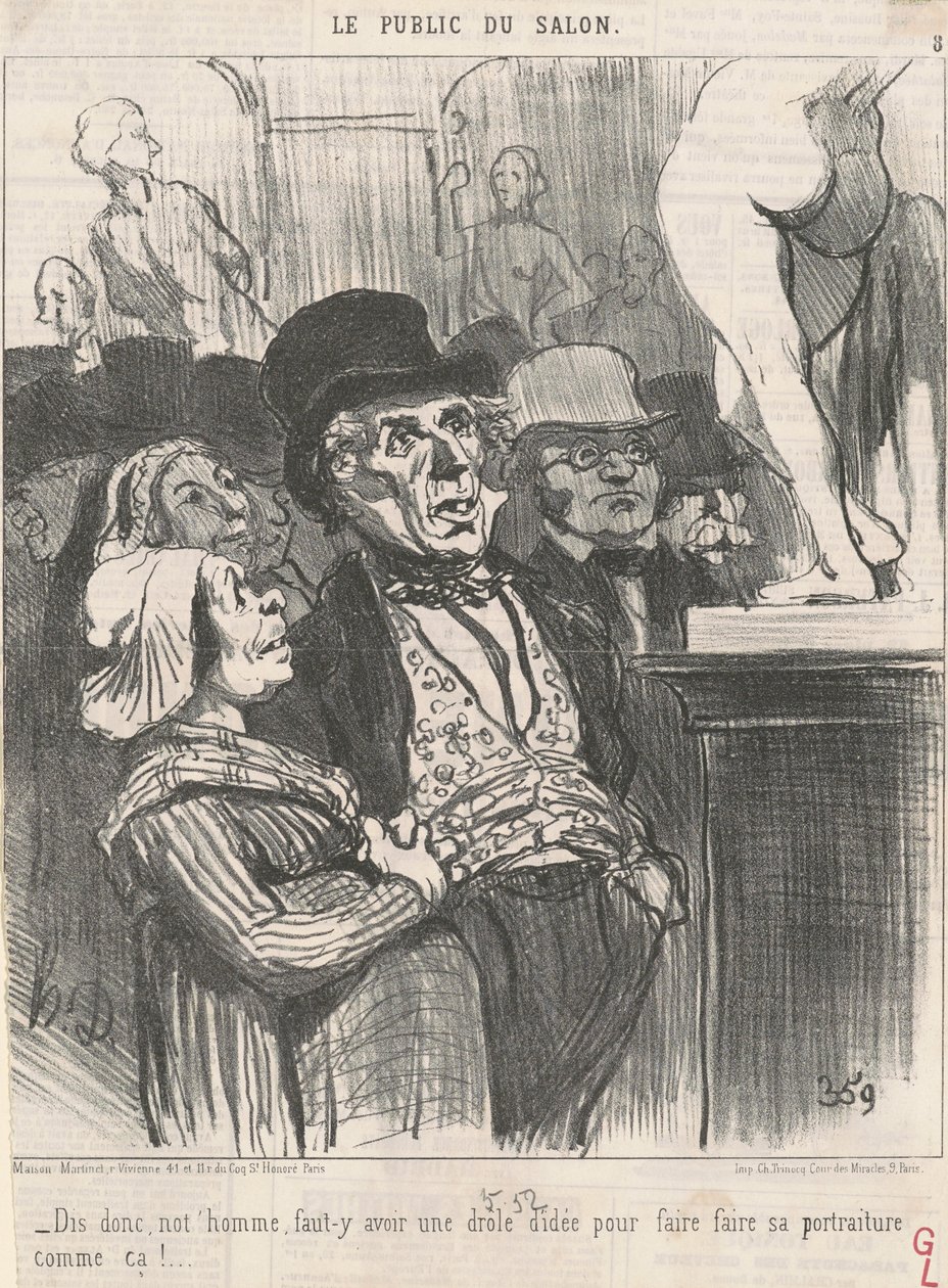 Powiedz, nasz człowiek, musi... autorstwa Honoré Daumier