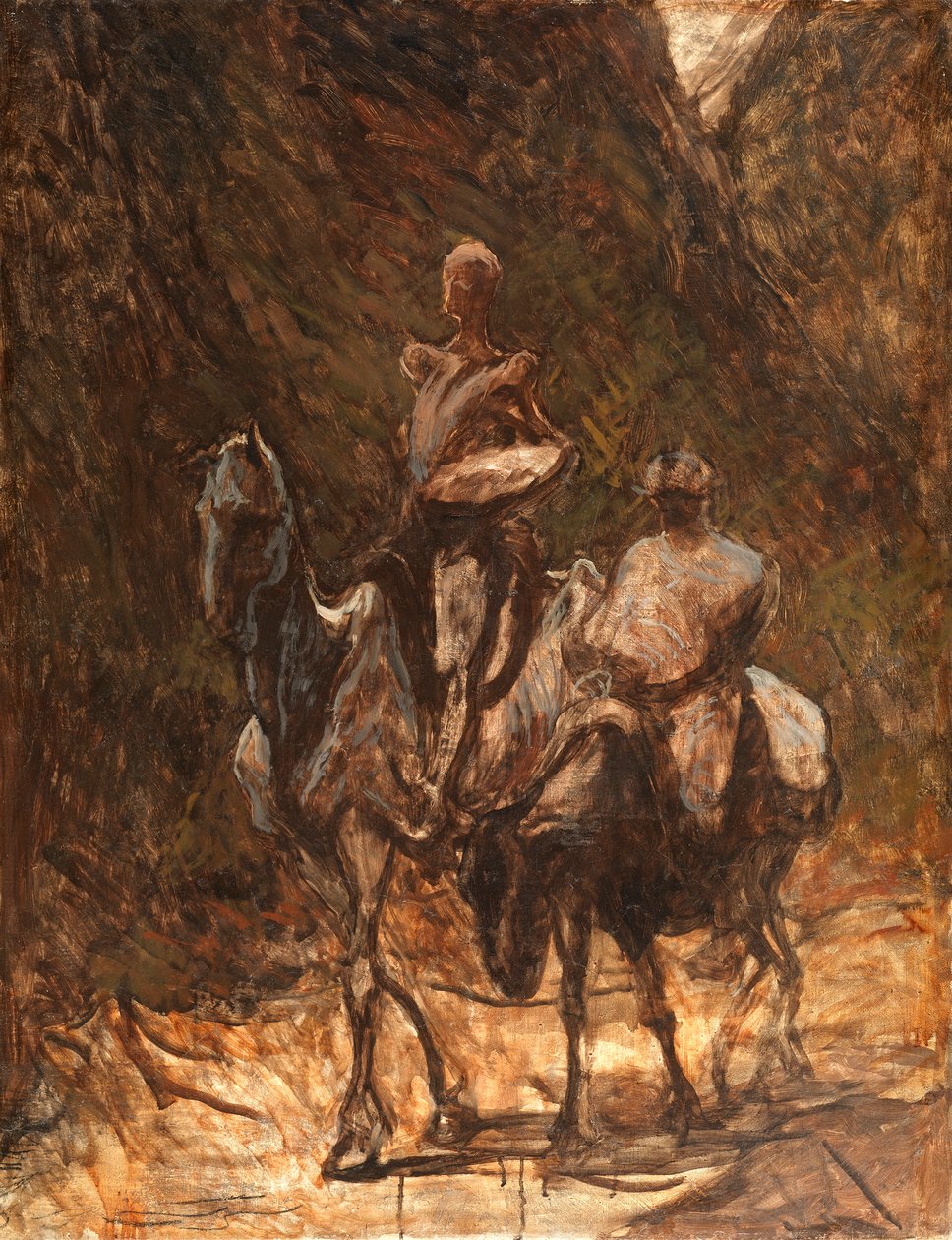 Don Kichot i Sancho Pansa, 1868-1870. autorstwa Honoré Daumier