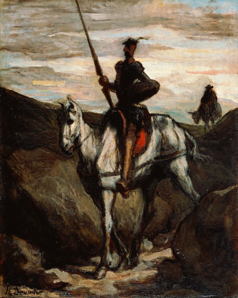 Don Kichot w górach autorstwa Honoré Daumier