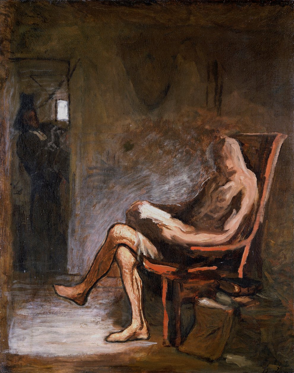 „Czytanie Don Kichota”, 1865-67 autorstwa Honoré Daumier