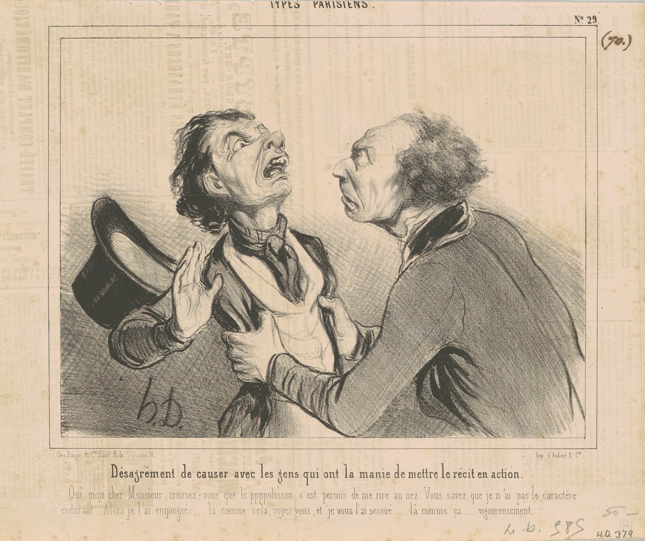 Dyskomfort w rozmowie z ludźmi... autorstwa Honoré Daumier